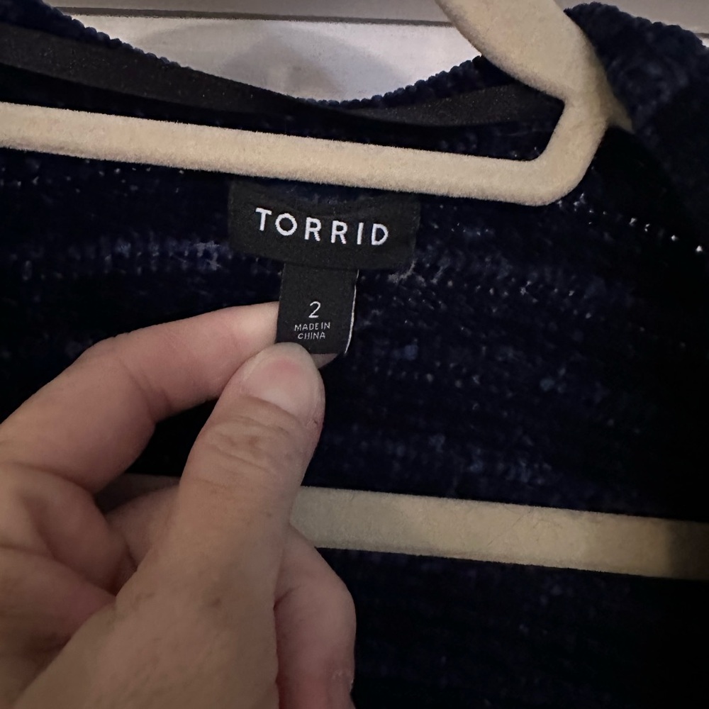 Torrid Navy Sweater